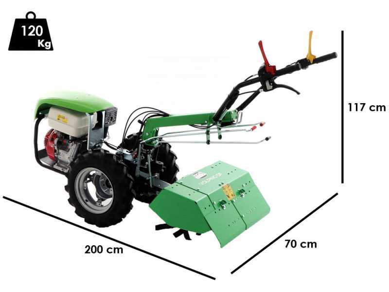 Lampacrescia MGM Volpino DF - Petrol Two-Wheel Tractor - Honda GX270 - 9HP