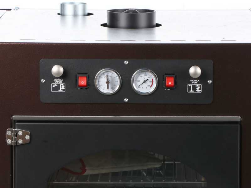 Rossofuoco Garden Color 65 Marrone - Built-in Wood-fired Oven 