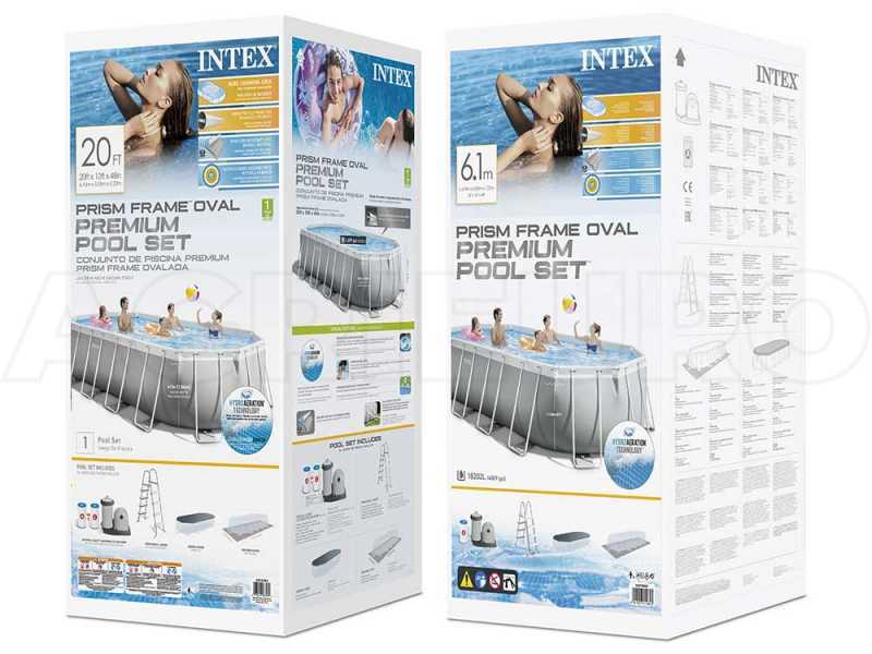 Intex Prisma Frame 26798NP - 610x305x122 cm - Oval Pool