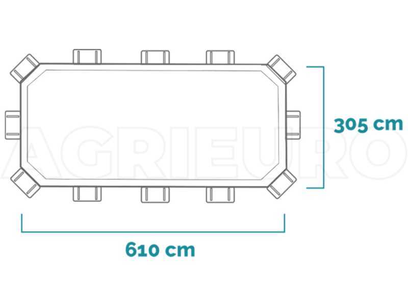 Intex Prisma Frame 26798NP - 610x305x122 cm - Oval Pool