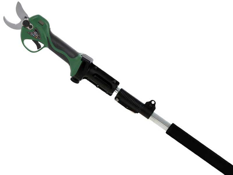 GreenBay TOPCUT 40 Electric Pruning Shears on Extension Pole - 2x 21 V 4Ah Batteries