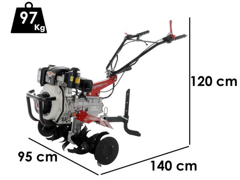 Barbieri B/100NT KD - 6 HP Diesel Garden Tiller - Kama KD70 296cc Engine