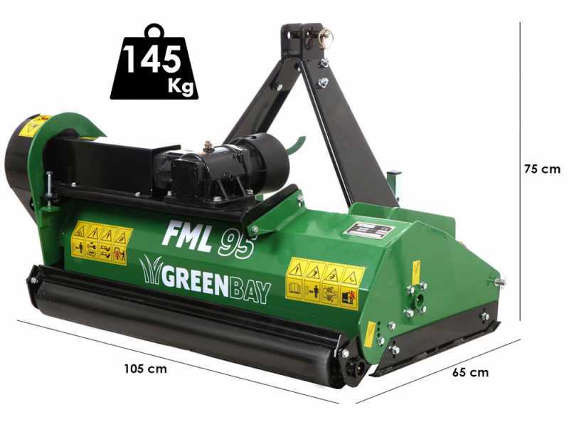 Greenbay FML 95 - Tractor-mounted flail mower - Light series