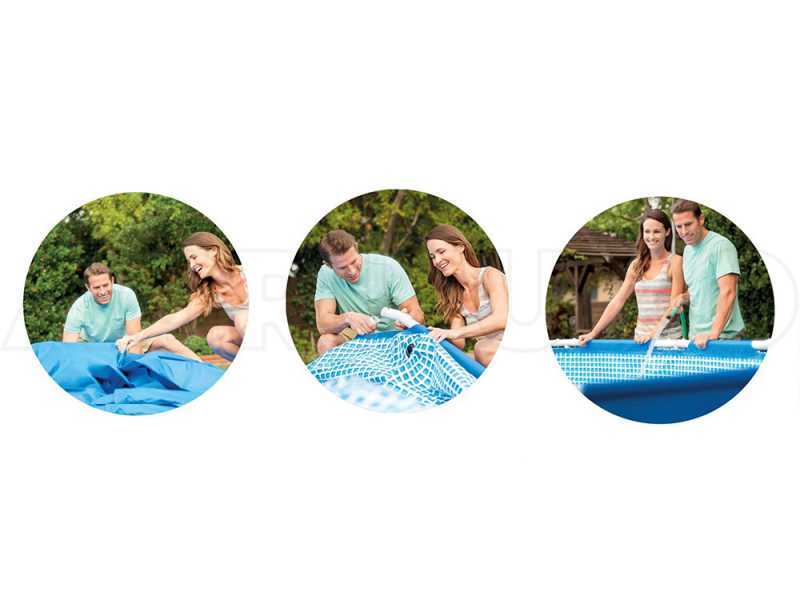 Intex Metal Frame 28202NP - Round Pool + 30 W Filter Pump