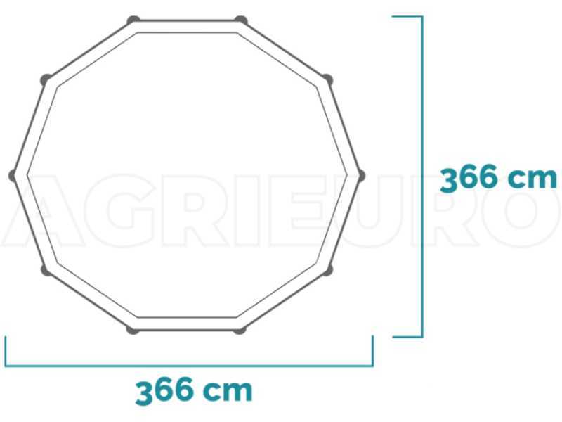 Intex Metal Frame 28212NP - Round Pool + 45 W Filter Pump