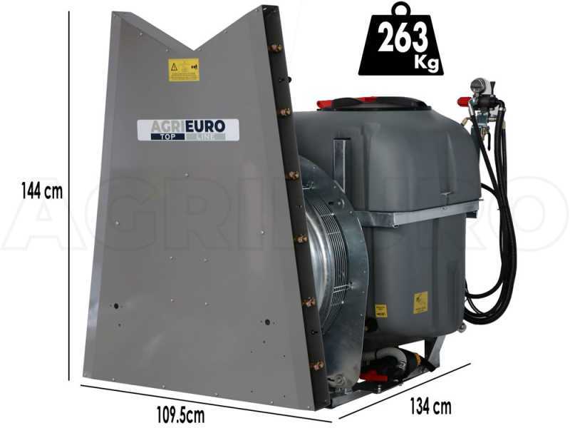 Gray Tower Reverse 400/70 -Tractor-Mounted Mist Blower for Spraying - Capacity 400 L - Pump AR713