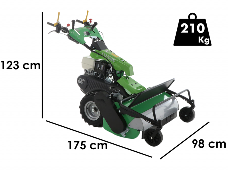 Lampacrescia MGM TTR886 - Hammer Rough Cut Mower - Honda GX390 High Slopes