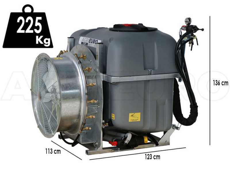 Gray 600/70 - Tractor-Mounted Mist Blower for Spraying - Capacity 600 L - AR713 Pump