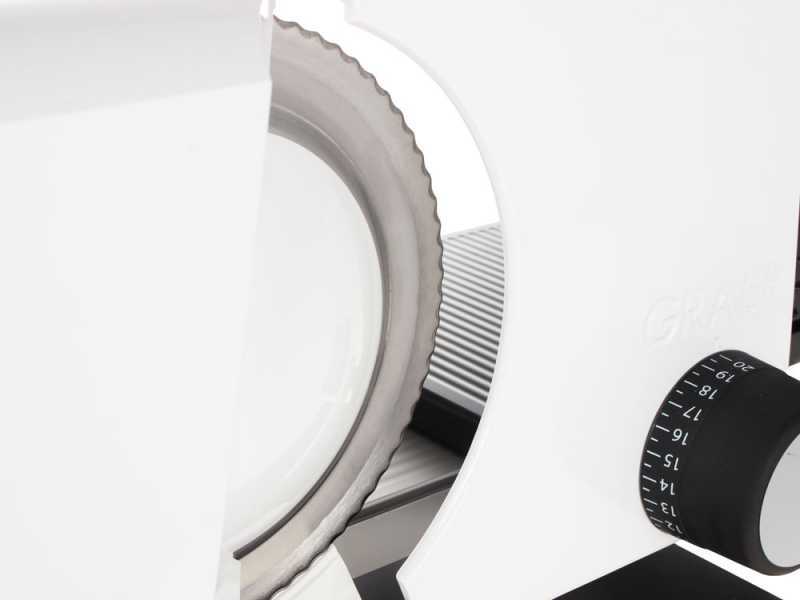 GRAEF SKS 110 TWIN White - Meat Slicer with 170 mm blade - 2 blades supplied