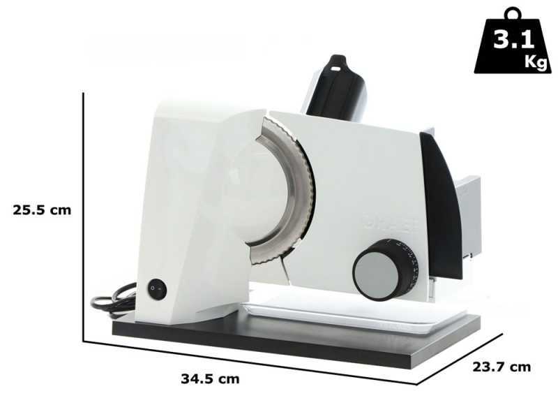 GRAEF SKS 110 TWIN White - Meat Slicer with 170 mm blade - 2 blades supplied