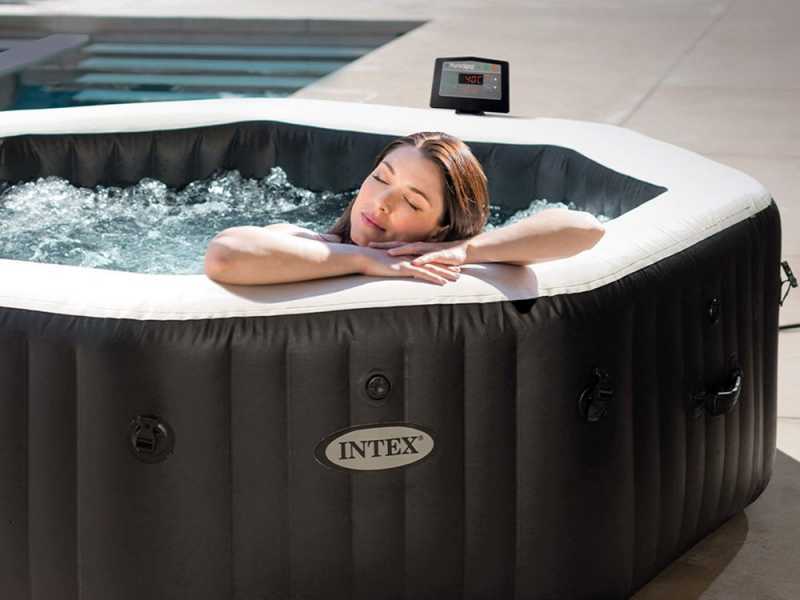 Intex Octagonal Jet &amp; Bubble Deluxe 28462EX - Hot Tub Spa Pool
