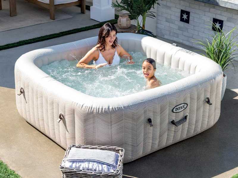 Intex Square Chevron Deluxe 28472EX - Hot Tub Spa Pool