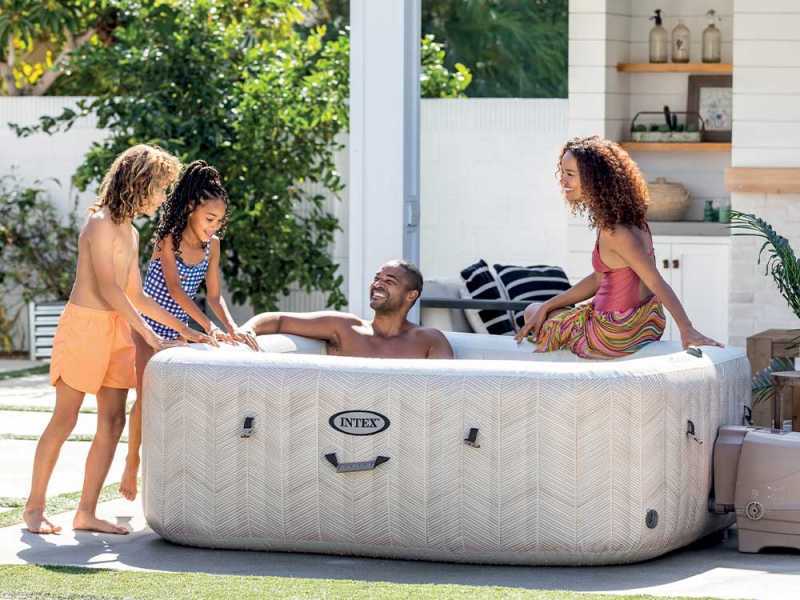 Intex inflatable spa pool clearance