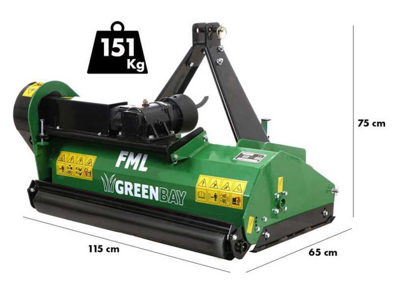 Greenbay FML 105 - Tractor mower - Lightweight series