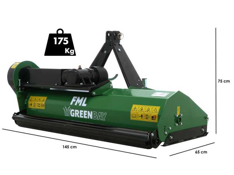 Greenbay FML 135 - Tractor-mounted flail mower - Light series