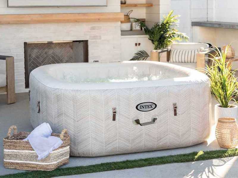 Intex Square Chevron Deluxe 28446EX - Hot Tub Spa Pool