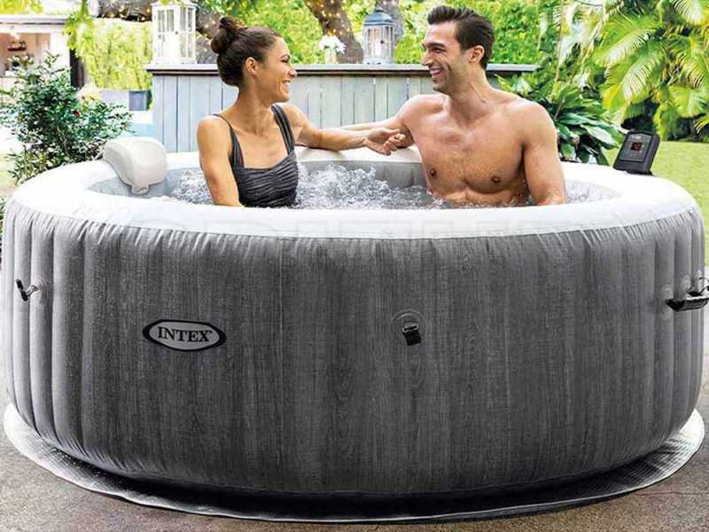 Intex Round Greywood Deluxe 28440EX - Hot Tub Spa Pool