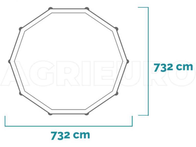 Intex Ultra XTR Frame 26340NP - &Oslash;732x132 cm - Round Pool