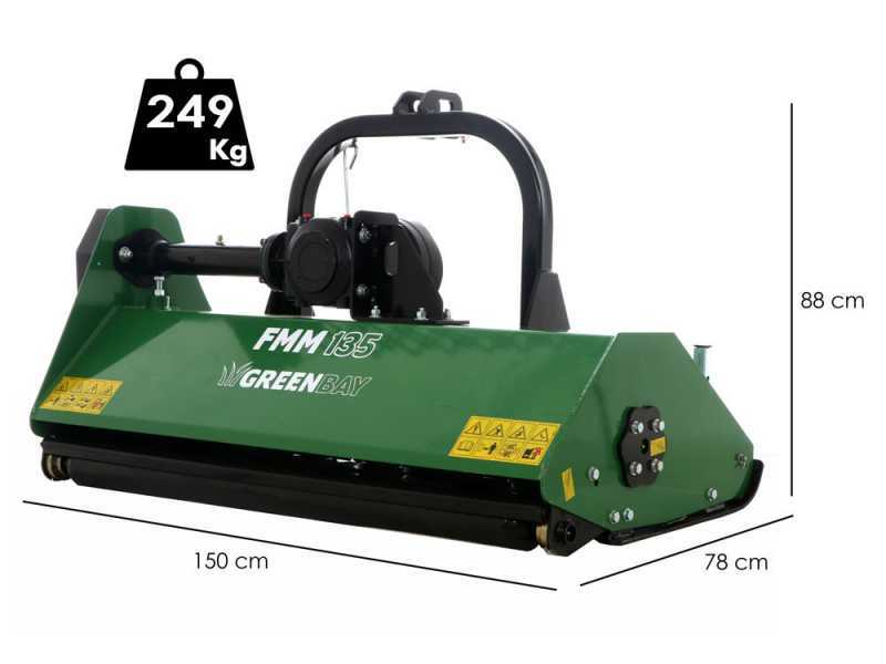 Greenbay FMM 135 - Tractor-mounted flail mower - Medium series