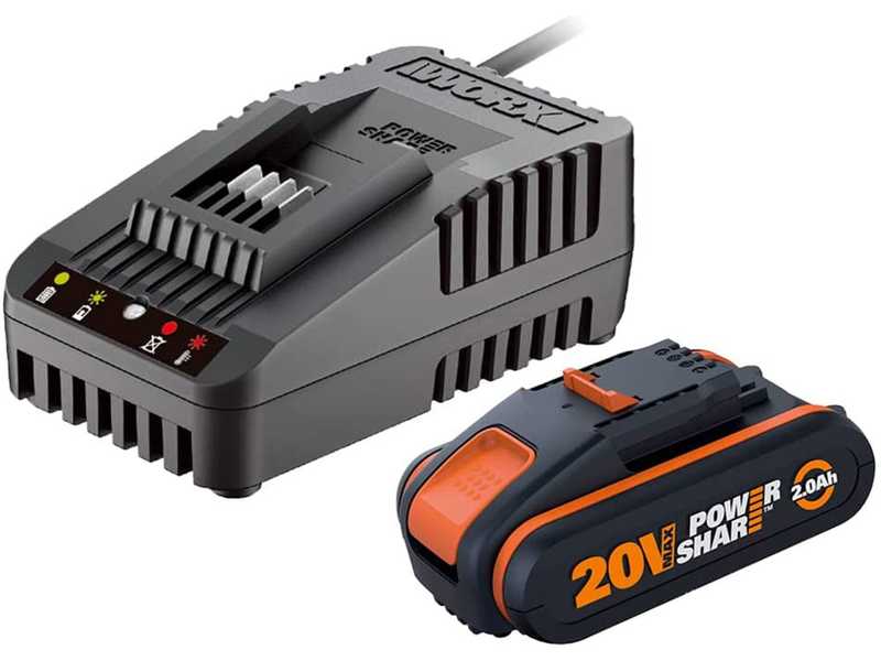Worx WA3601 - Starter Kit Battery 20V/2Ah + Rapid Charger