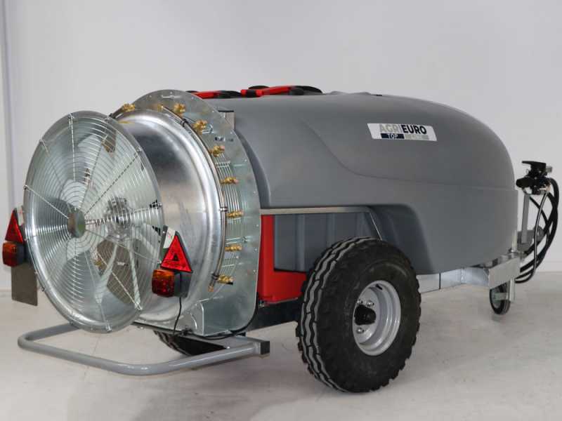 Gray T Car 1000/80 - 1000L Capacity - Trailed Tractor-Mounted Mist Blower for Spraying - AR1064 pump