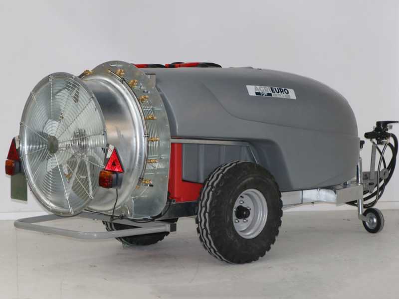 Gray T Car 1000/80 - 1000L Capacity - Trailed Tractor-Mounted Mist Blower for Spraying - AR1064 pump