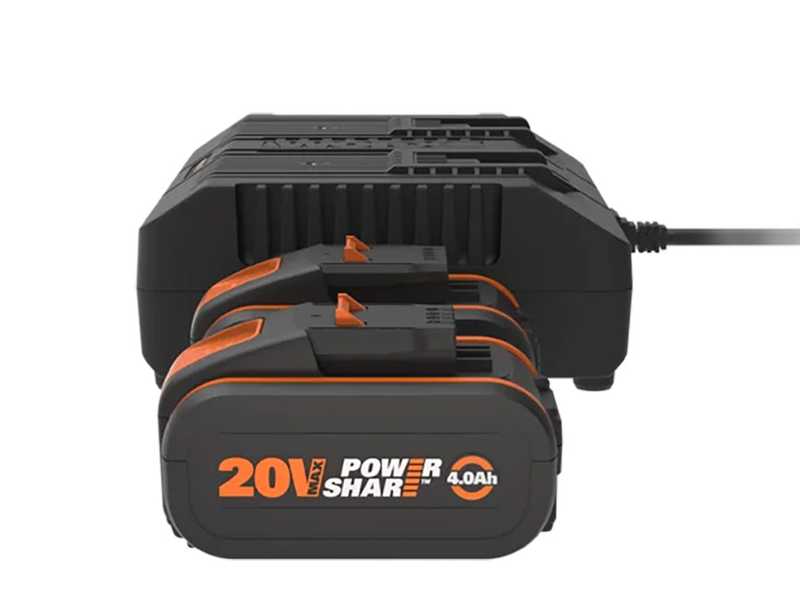 Worx WA3611 - Starter Kit Double Charger + 2x Batteries 20V/4Ah