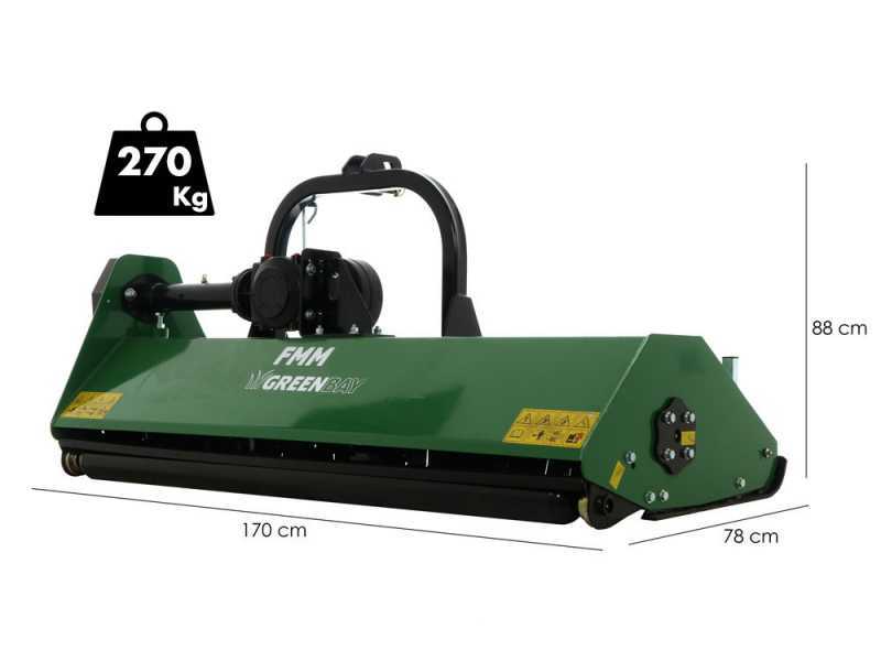 Greenbay FMM 155 - Tractor-mounted flail mower - Medium series