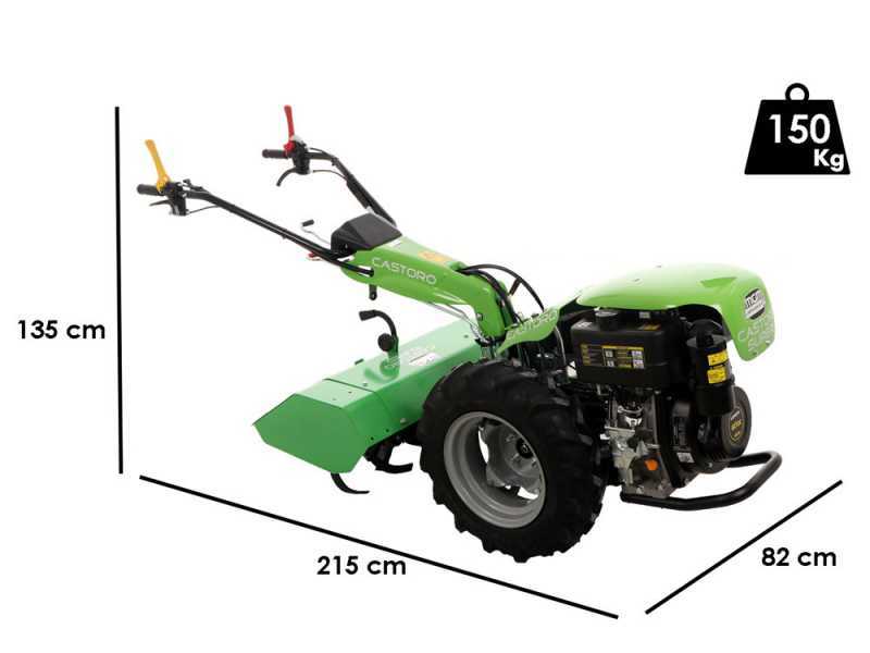 Lampacrescia MGM Castoro Super - Diesel Two-wheel Tractor - Loncin D404F - 11HP