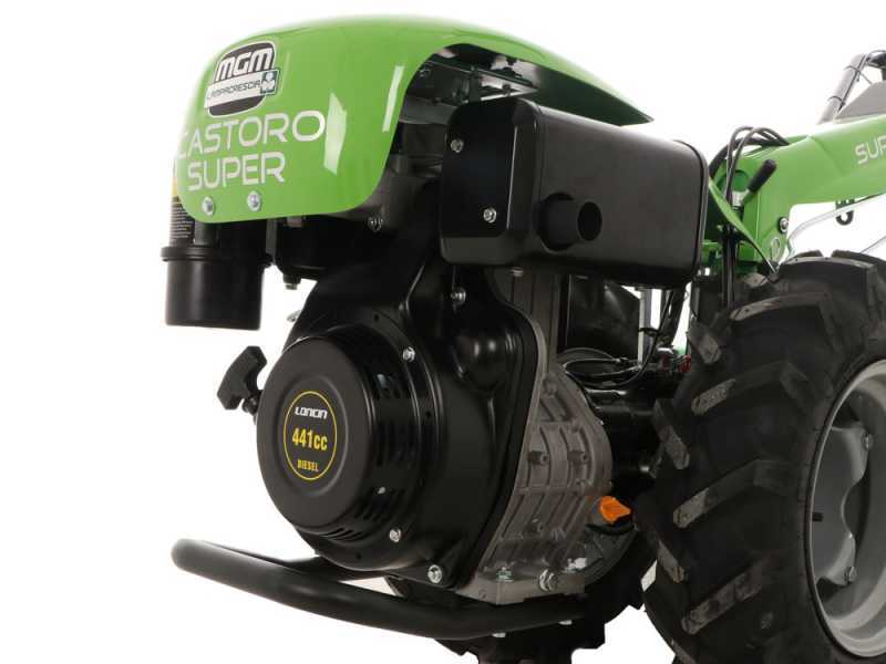 Lampacrescia MGM Castoro Super - Diesel Two-wheel Tractor - Loncin D404F - 11HP