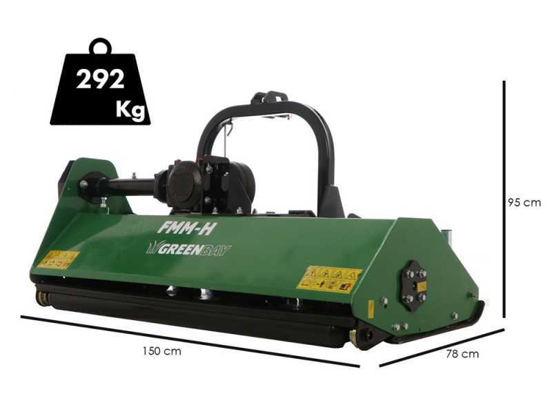 Greenbay FMM-H 135 - Tractor-mounted flail mower - Medium series - Hydraulic shift