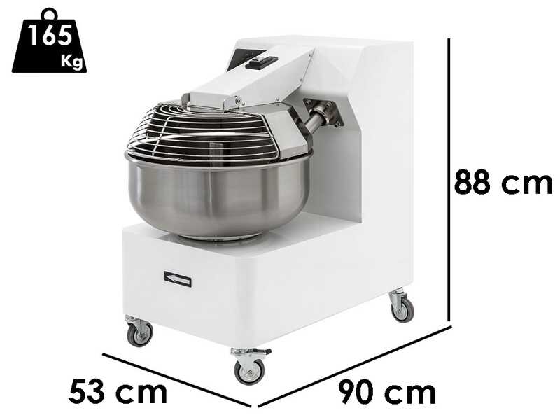 AgriEuro Top-Line IMF25 - Heavy-Duty Fork Dough Mixer - Single-Phase