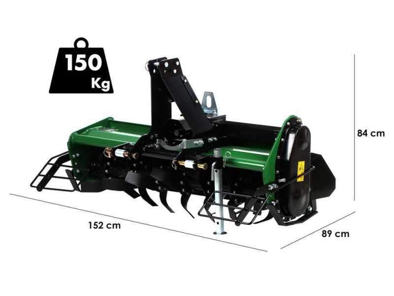 GreenBay TL 135 - Light Series Tractor Rotary Tiller - Fixed Hitch