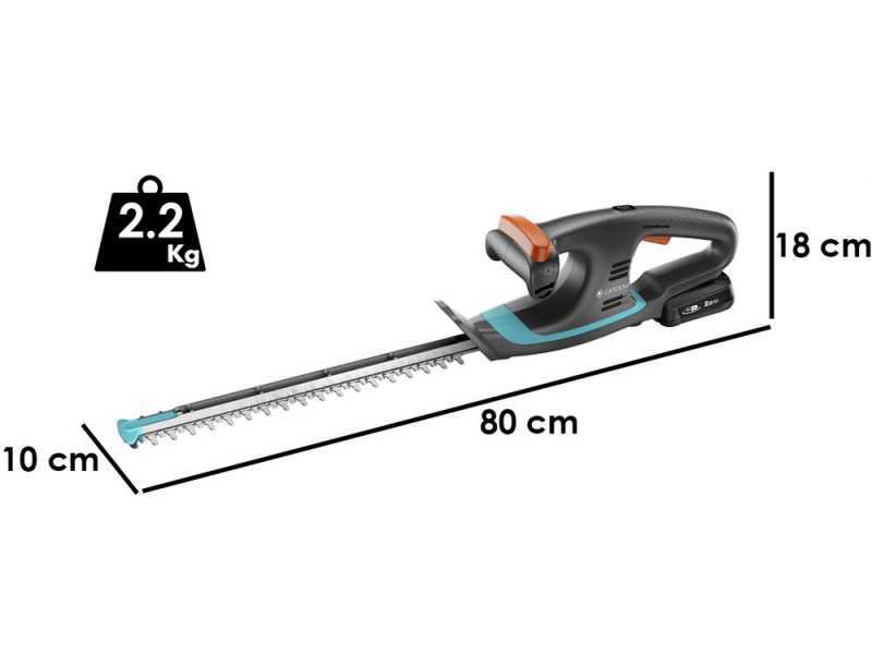Gardena EasyCut 40/18V P4A - Battery-Powered Hedge Trimmer  18V/2Ah - 40 cm Blade