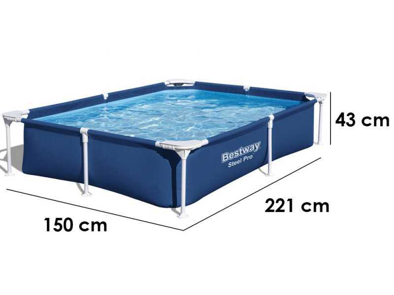 Bestway Steel Pro 56401 - 221x150x43 cm - Above-ground pool