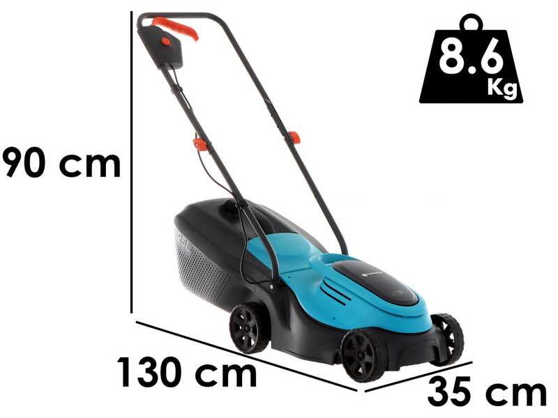 Gardena PowerMaX 30/18V P4A Battery-powered Electric Lawn Mower - BATTERY AND BATTERY CHARGER NOT INCLUDED