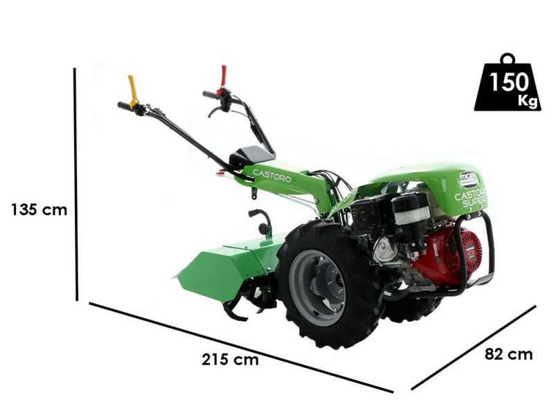 Lampacrescia MGM Castoro Super - Petrol Two-wheel Tractor - Honda GX390 - 13HP