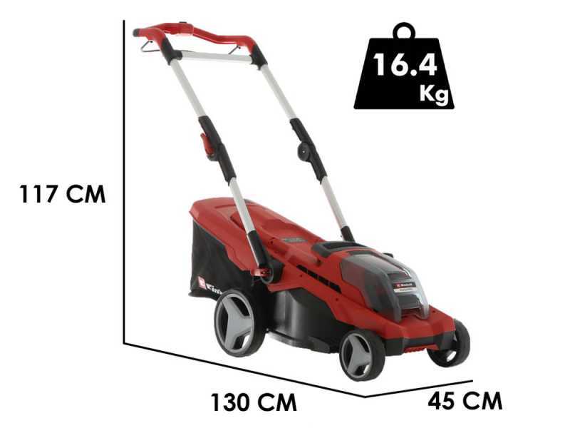 Einhell RASARRO 36/40 Battery-Powered Lawn Mower - Two 18V-4ah Batteries