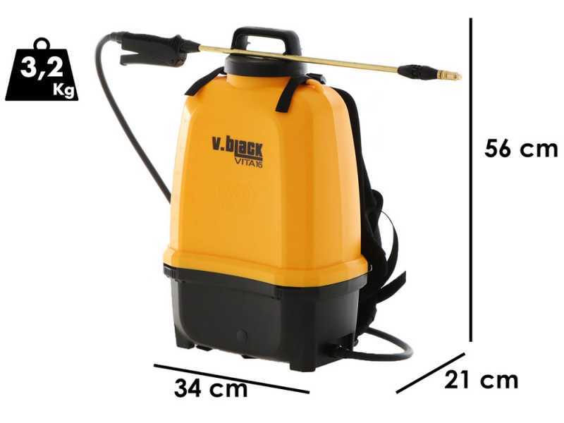 Volpi V-BLACK VITA 16 - Electric Backpack Sprayer Pump