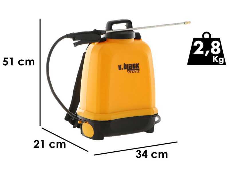 Volpi V-BLACK VITA 12 - Electric Backpack Sprayer Pump