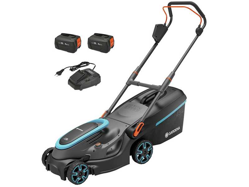 Gardena PowerMax 37/36V P4A Battery-Powered Electric Lawn Mower - 36V/ 4ah - 37 cm