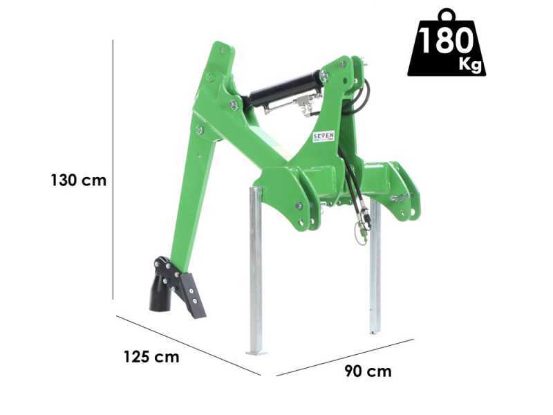 Seven Italy DR-one - Tractor-mounted Agricultural Drainer/Subsoiler - with Adjustable Depth