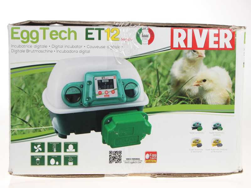 River Systems ET 12 SUPER - Automatic egg incubator - 12 eggs