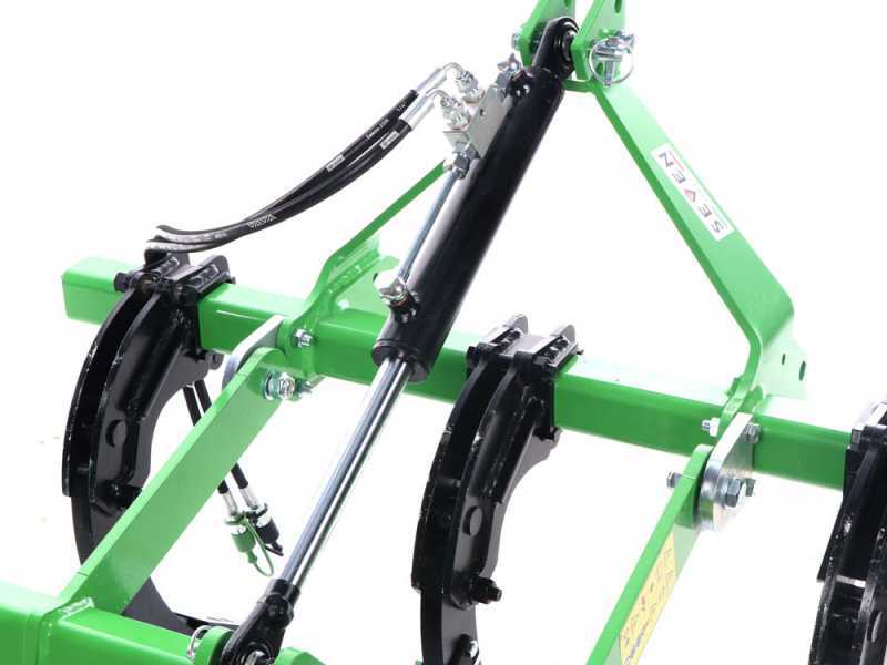 SevenItaly Simply 3-Element Tractor-Mounted Ripper - 120cm hydraulic roller