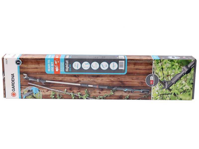 Gardena HighCut 360/18V - Electric Pruning Shear on Pole - 28mm Cutting diameter - WITHOUT BATTERY AND CHARGER