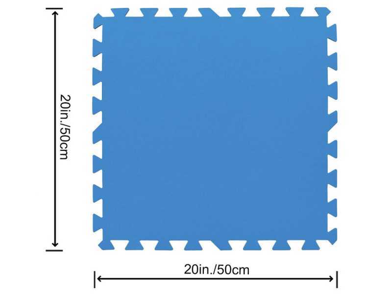 Bestway 58220 Blue Non-Slip Tile 50x50 cm 9 pcs