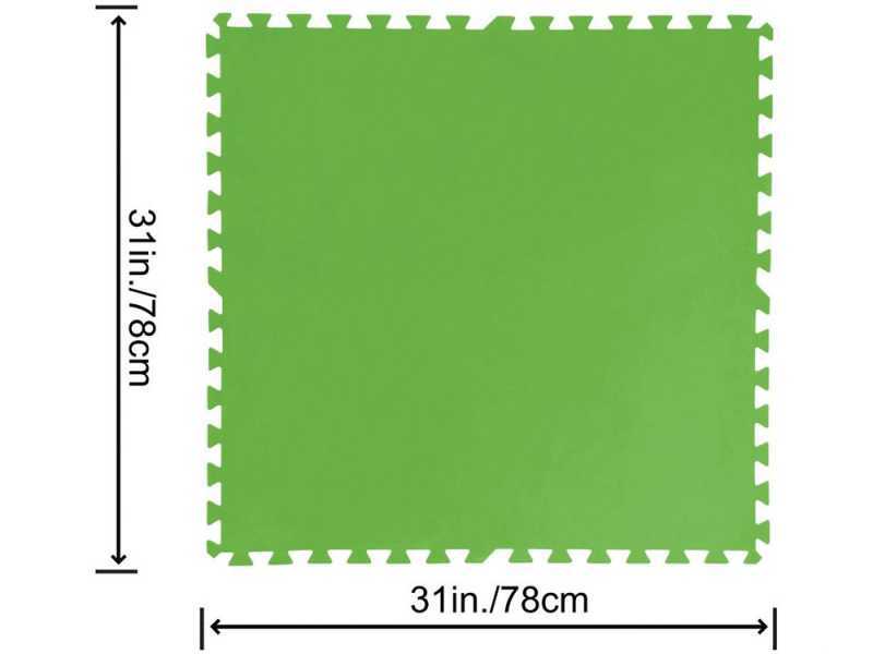 Bestway 58636 Green Non-Slip Tile 78x78 cm 9 pcs