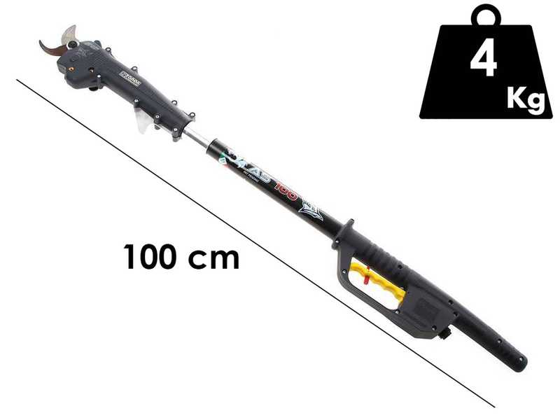 Zanon Shark ZS50 - Electric pruning shear on pole - 50.4V 2.9 Ah - 100 cm