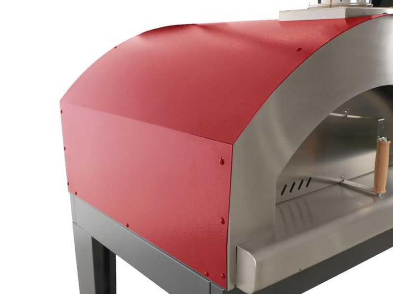 Rossofuoco Campagnolo Rosso - Outdoor Wood-Fired Oven with Cart 