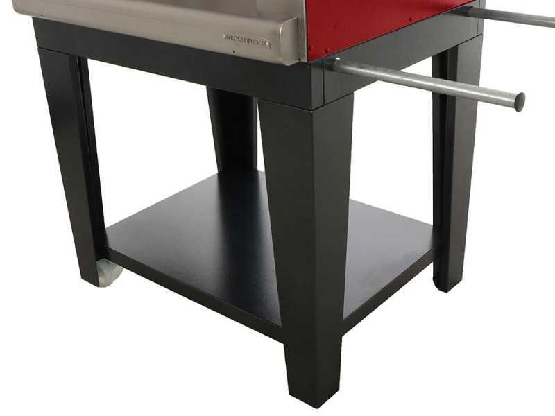 Rossofuoco Campagnolo Rosso - Outdoor Wood-Fired Oven with Cart 